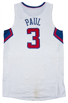 2013 Chris Paul Game Worn Los Angeles Clippers Home Jersey